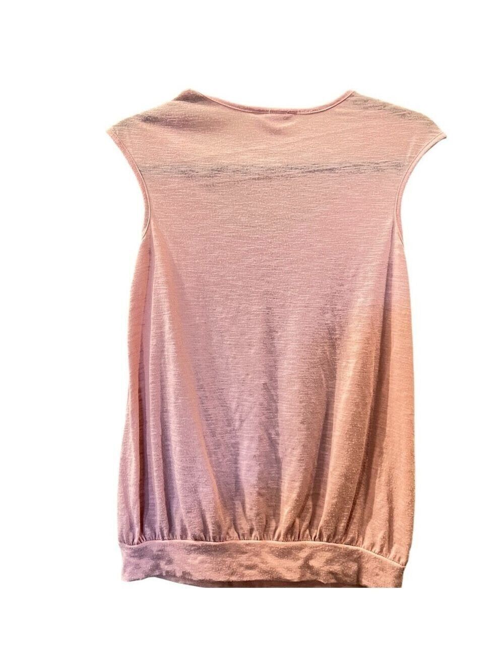 Belle Du Jour Women’s Sleeveless Knit light Pink Top Shirt Blouse Sz Small - Picture 5 of 5